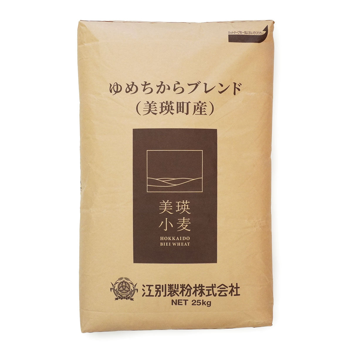 江別製粉 ゆめちからブレンド(美瑛産)25kgの袋