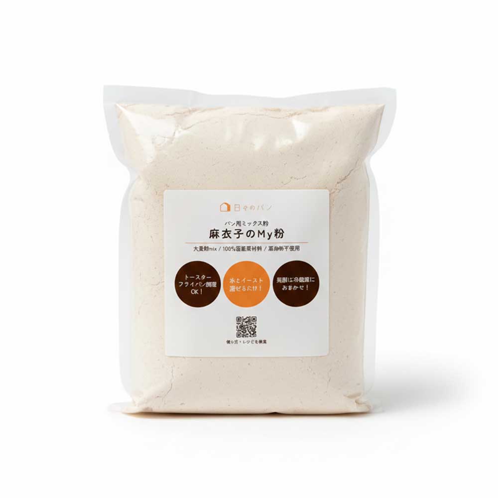 麻衣子のMy粉 大麦粉Mixのパッケージ正面